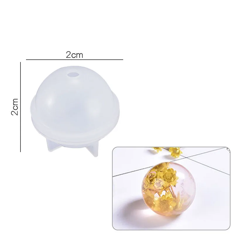 Round Clear Silicone Mold for DIY Jewelry Making
