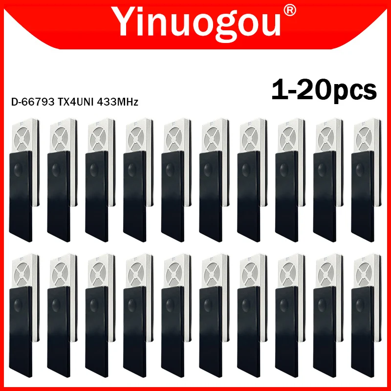 Chamberlain LiftMaster TX2EV TX2REV TX4UNI TX4UNIF ​TX4RUNI TX4UNIS Garage Door Remote Control 433MHz Rolling Code Gate Opener