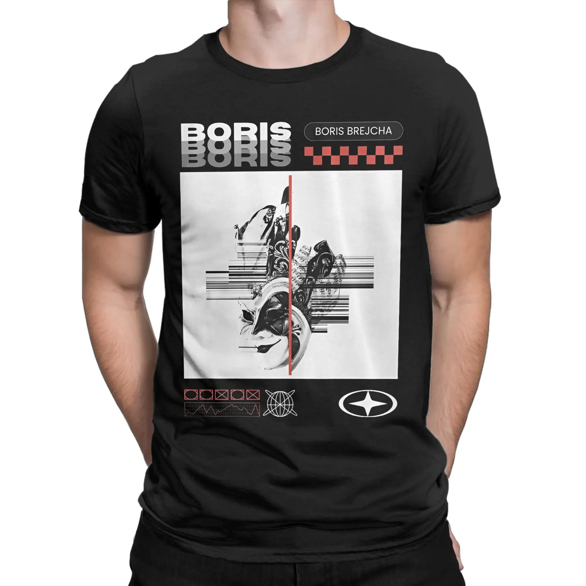 Мужская женская рубашка Dj Boris Brejcha 2025 из чистого хлопка, Новое поступление, футболка, верхняя одежда