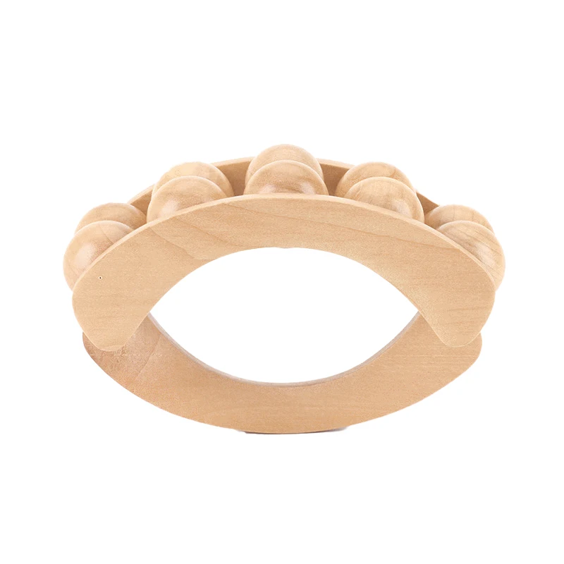 

Деревянный инструмент для массажа, ручной ролик для спуска целлюлита, Лимфодренажный антицеллюлитный ролик для высвобождения мышц