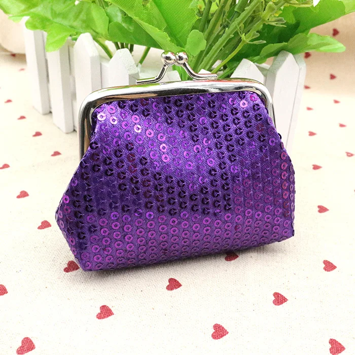 Women Sequins Card Coin Purses Luxury Handbags Lady Designer Bling-Bling Clutch Glittery Handy Buckle Mini Wallet Carteras Mujer