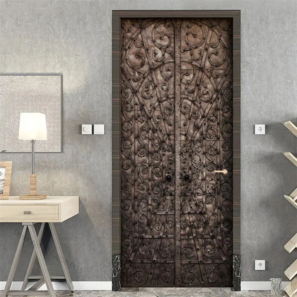 Door Stickers Decals Peel and Stick Removable Decorative Vinyl Wallpaper Waterproof Self Adhesive Wall Door Murals Covers Poster