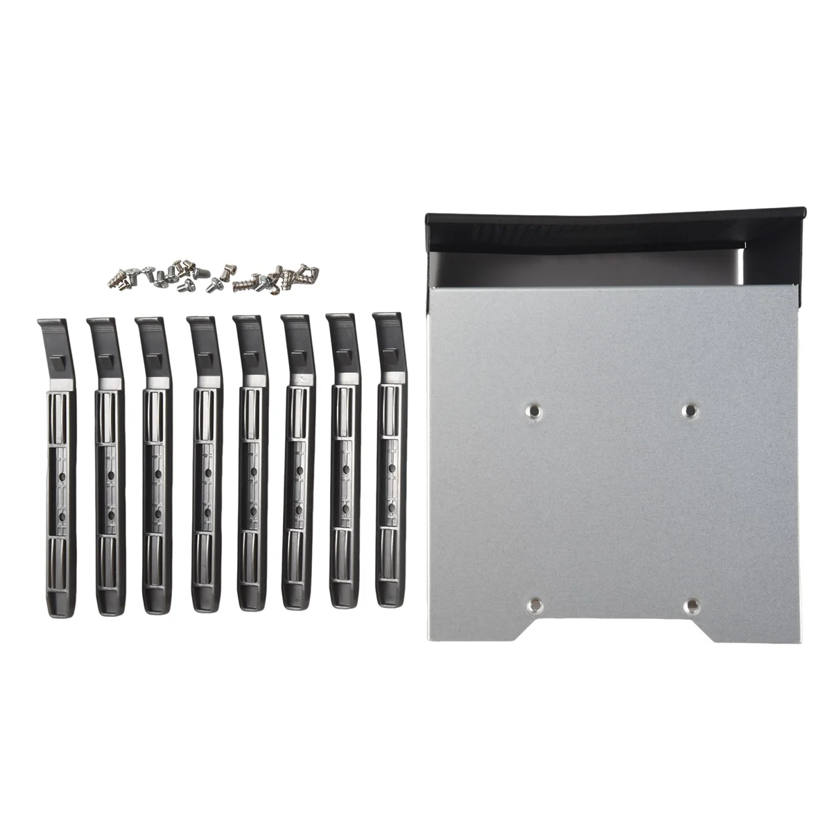SMIEA 4-Bay Large Capacity HDD Hard Drive Cage Rack 5 Inch 3 x Optical Drive Bays to 3.5 Inch SAS SATA Hard Drive Tray Caddy