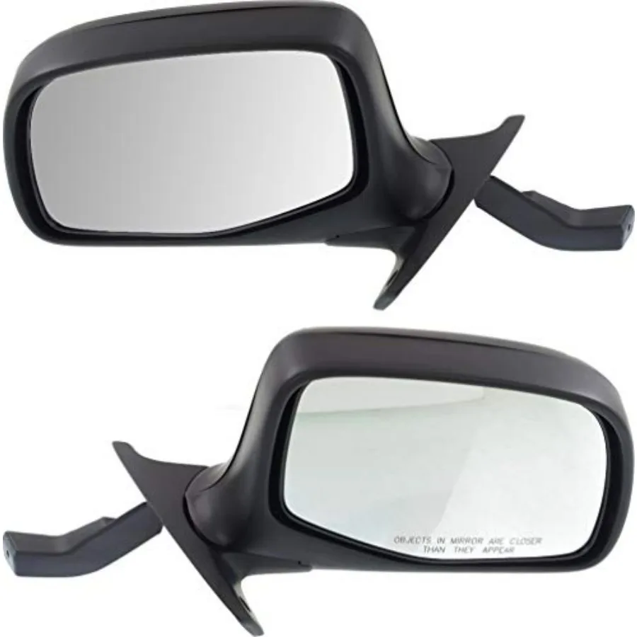 

Kool Vue Side Mirrors Driver Passenger Manual Adjust Truck Mirrors for Ford F-150 Bronco 1992-1996 Chrome Paddle Style Non-Elec