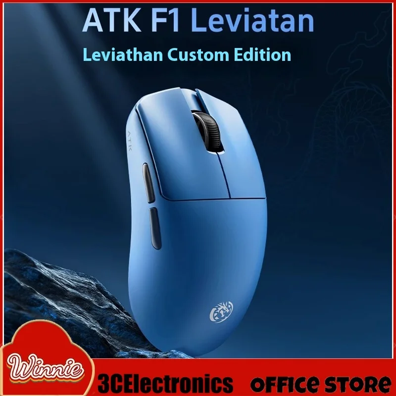 Atk Blazing Sky F1 Leviatan Mouse Dual Mode Wireles Accessory Laptop Mouse 8k Polling Rate Lightweight Office Game Mice Custom