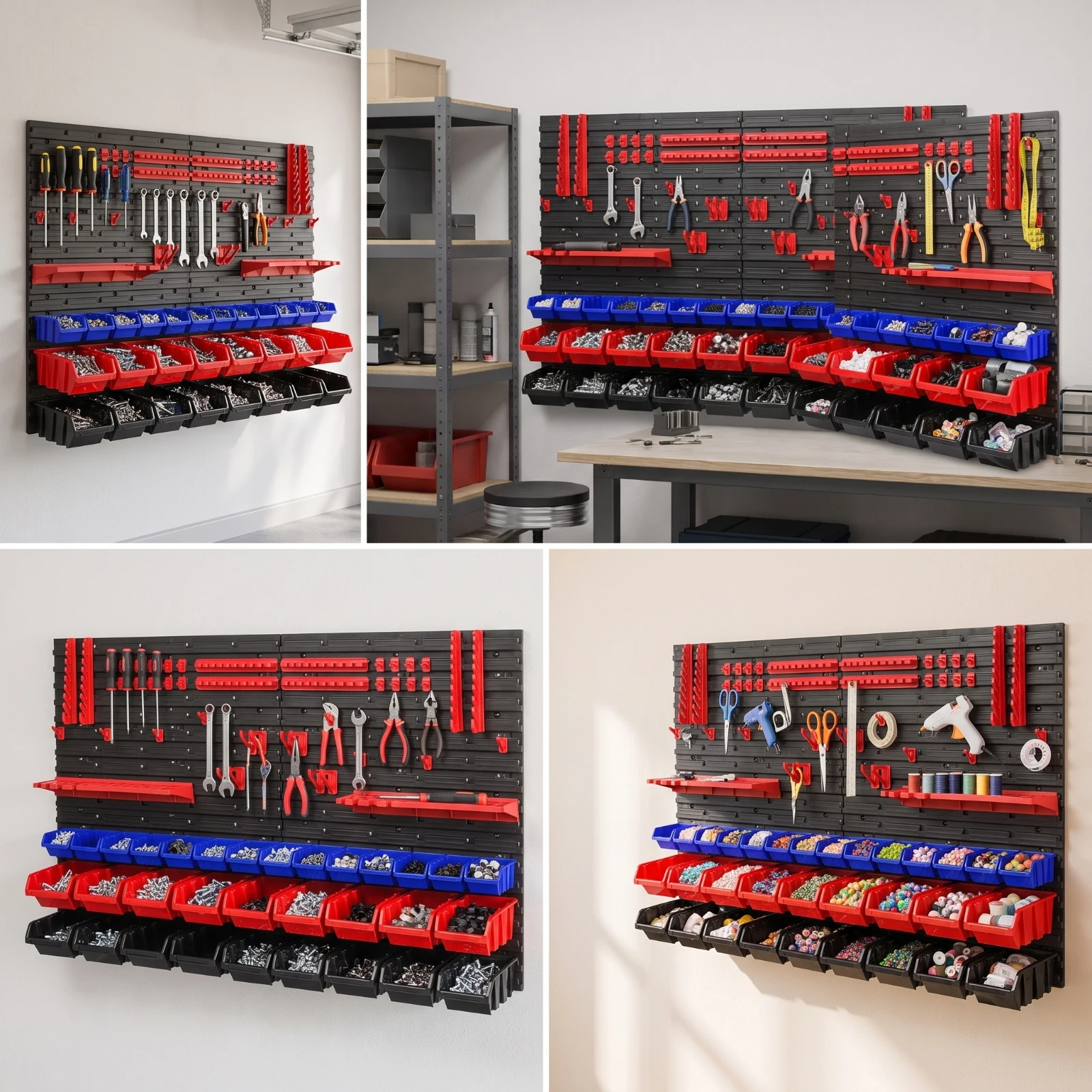 Pegboard Organizer with Bins M - Home Improvement Binford Tools review and price