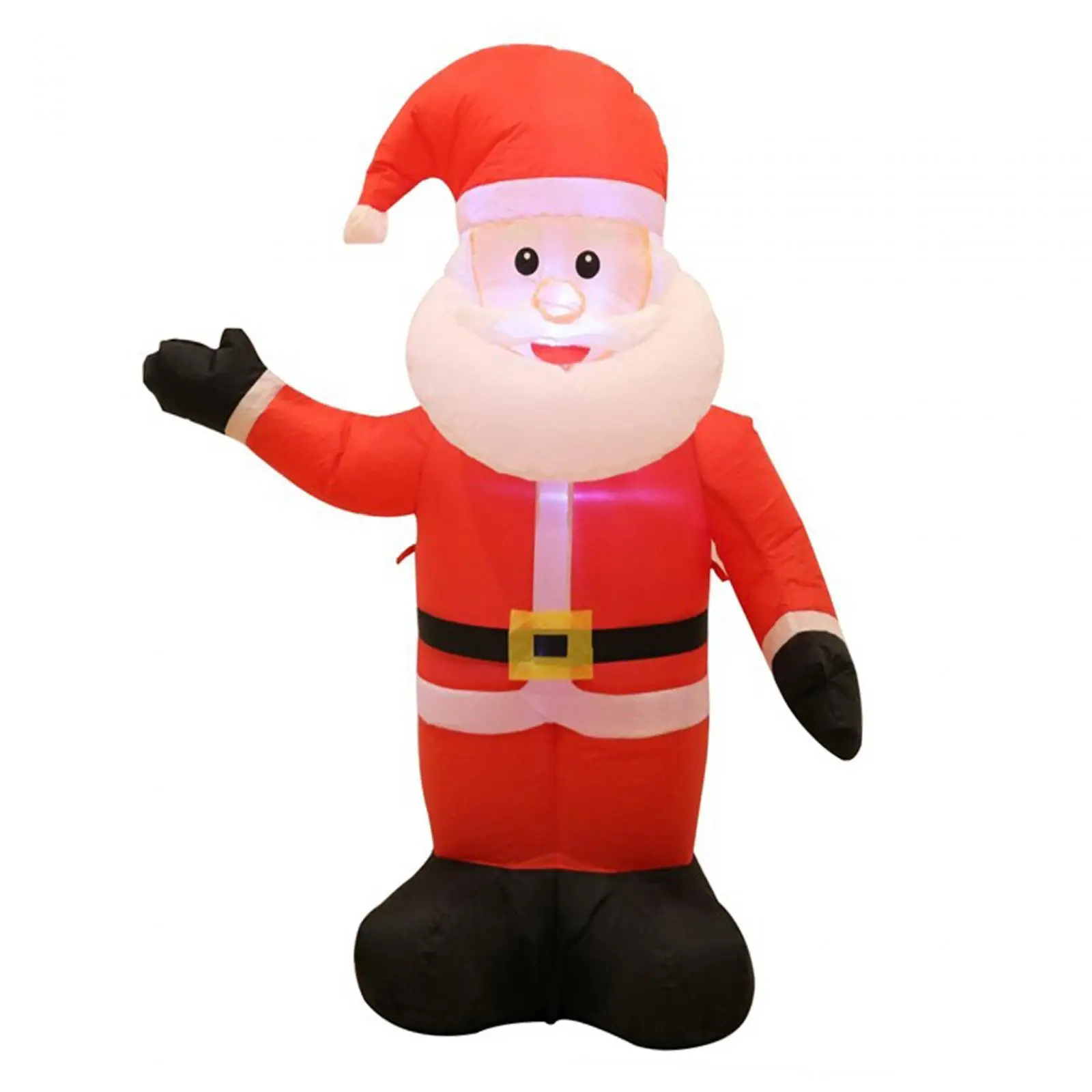 120cm Christmas Santa Claus Inflatable Decoration EU 220V Waterproof Indoor Outdoor Cute for Porch Lawn Reinforced Seam Durable