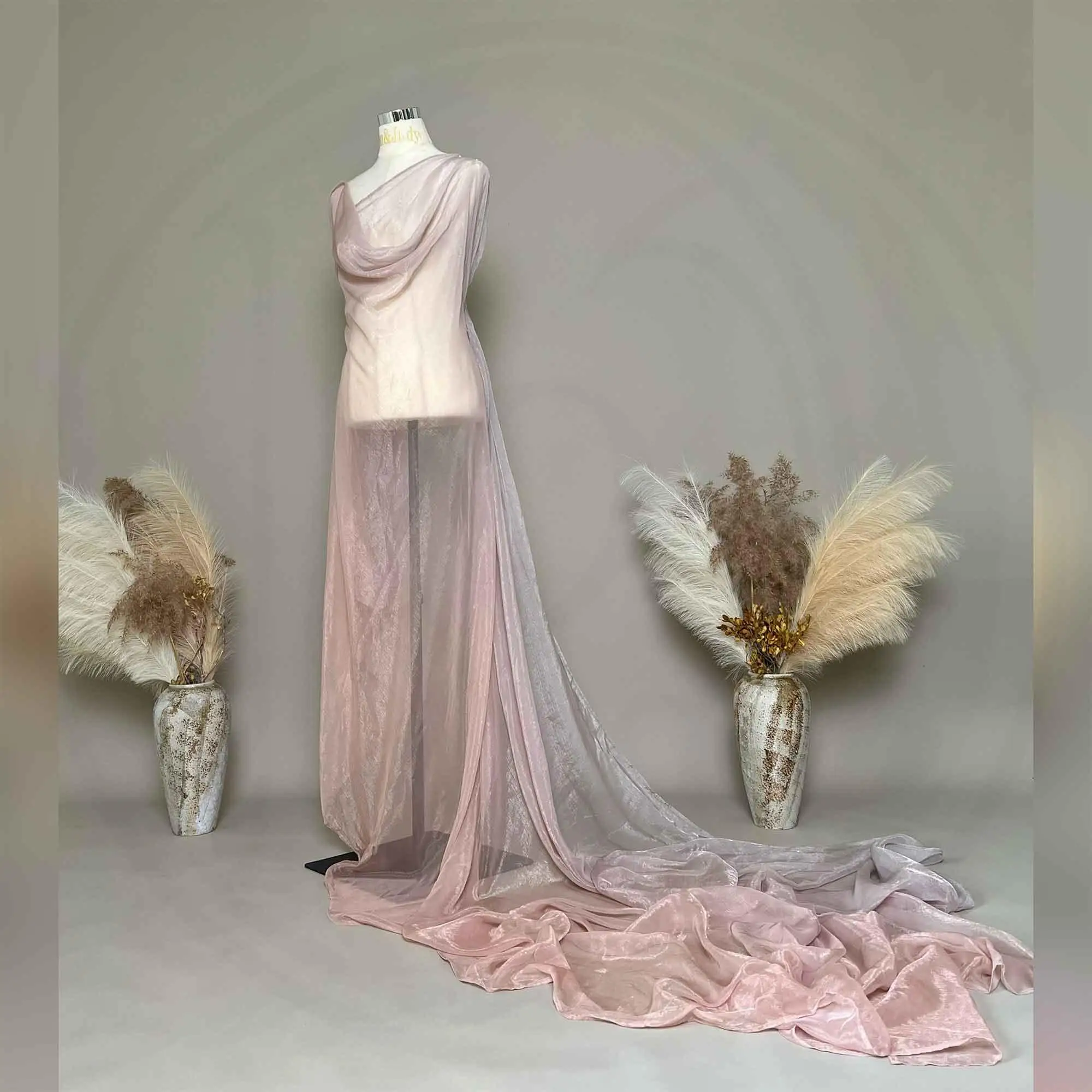 

Don&Judy Mesh Maternity Photoshoot Tulle Dress Pregnancy Gown for Prenatal Shooting & Baby Shower