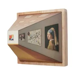 Creative 3D Naked Eye Vision Wall Decoration Wooden Non Perforated Wall Mounted Bedside Atmosphere Unique Home Decoration Gift