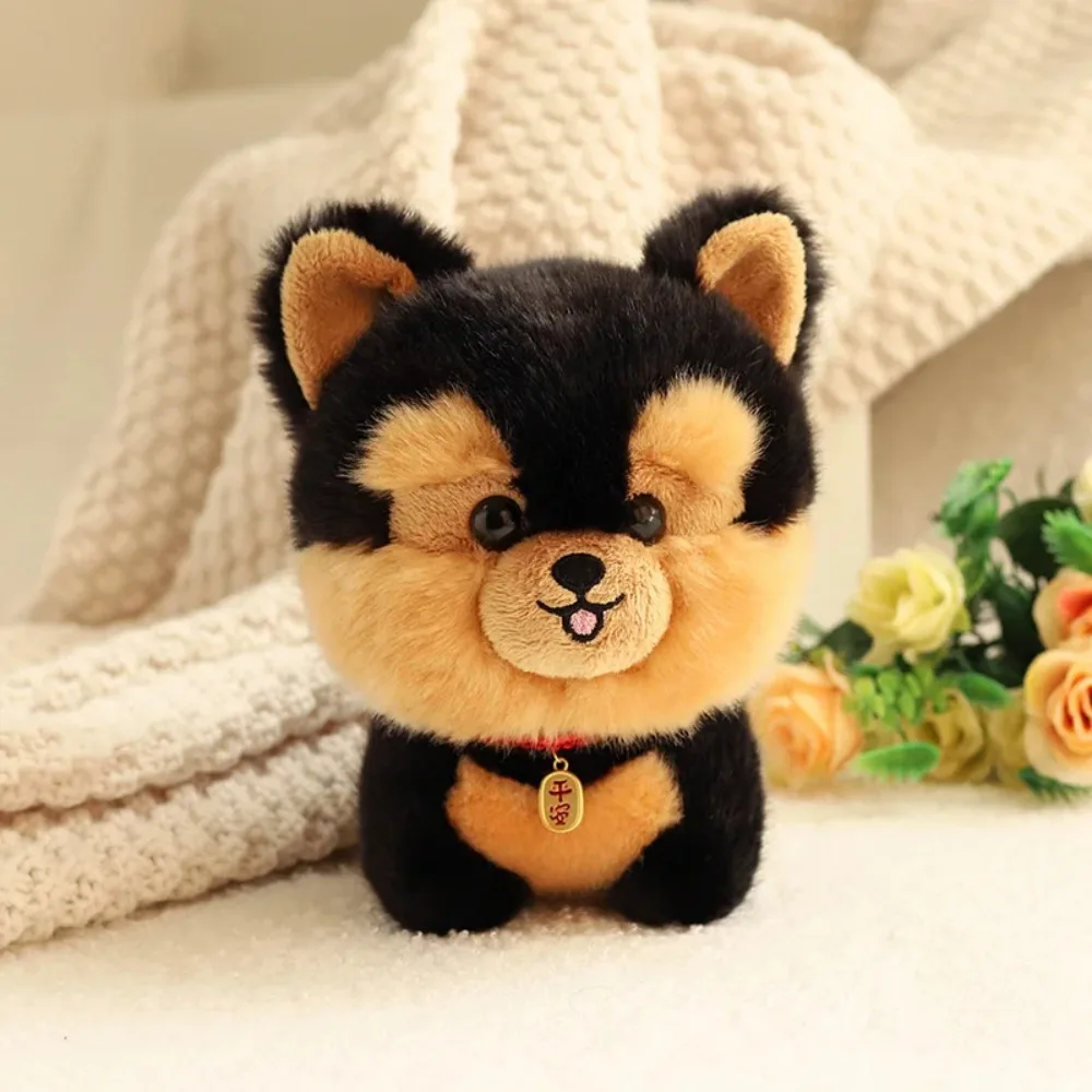 Pelúcia adorable peludo corgi cão boneca de pelúcia shiba inu fofo cão brinquedo de pelúcia dos desenhos animados animal fofo filhote de cachorro macio boneca presente da menina