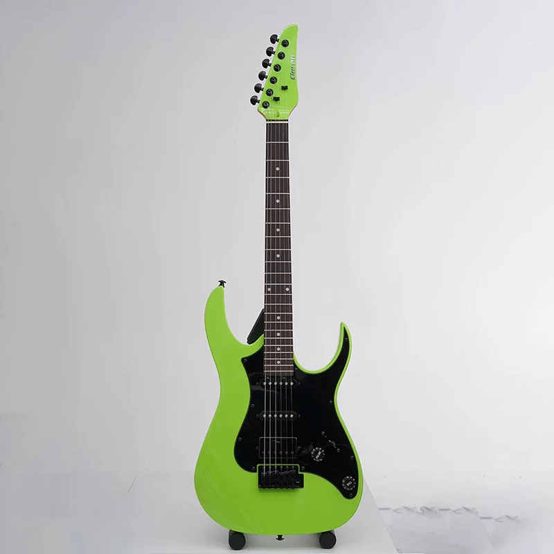 39 Inch 6 Strings 22 Frets Electric Guitar Body Maple Neck Electric Guitar Powder Particles HH Pickup Guitar Accessories