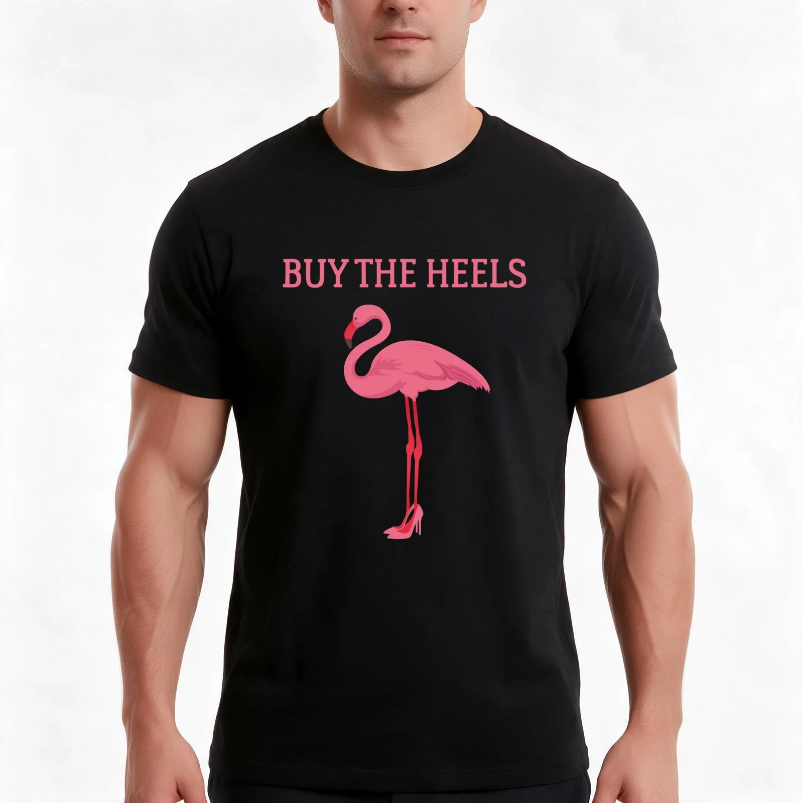 BUY THE HEELS T-Shirt Summer Casual Cotton Tee Oversized Streetwear Tops Vintage Graphic Print Loose Fit Short Sleeve