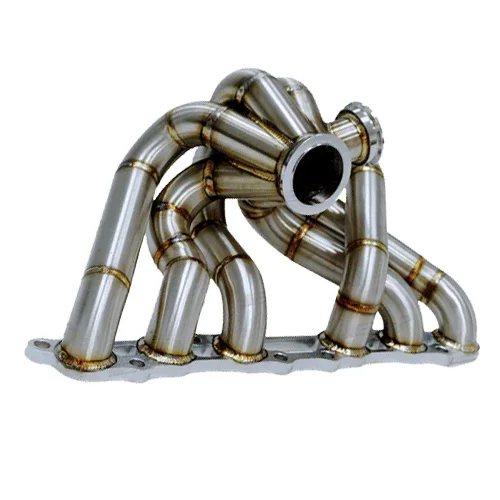New 3.0'' V-band SS304 3mm 100% TIG Welded Brushed Finish Exhaust Manifold for Su pra Mk4 Le xus GS300 2JZG