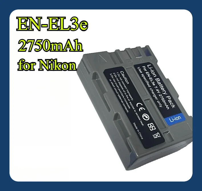 2750Mah En-El3E Bat…