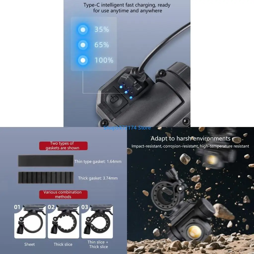 Y3NB Rechargeable LED Light for Paint Guns, Sprayer Guns Light Attachment Painting Lighting Waterproof Adjustable