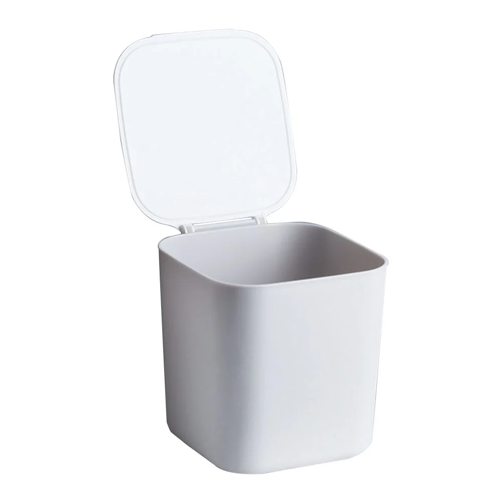 

Desktop Trash Can Office Versatile Garbage Container Makeup Tools Holder Rubbish Plastic Box Mini Bathroom Bin Waste