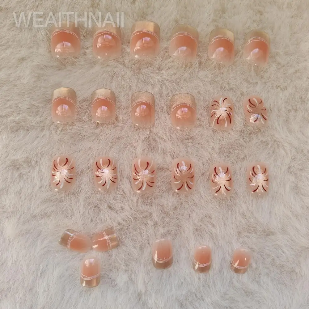 Mode Poeder Blusher Fuchsia Cat Eye Temperament Herfst en winter Europese en Amerikaanse stijl Korte nagelverbeteringspatch