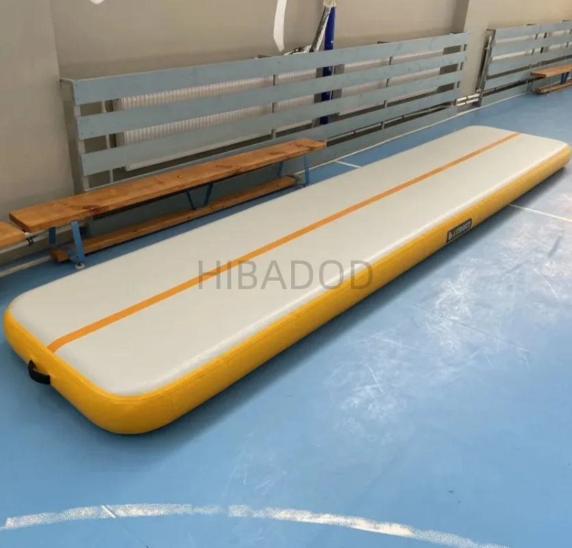 Piste de culbutage d'air gonflable pour tapis de gymnastique piste d'air 13 pieds/4x1x0.2m piste de déclenchement de plancher d'air avec pompe à Air électrique