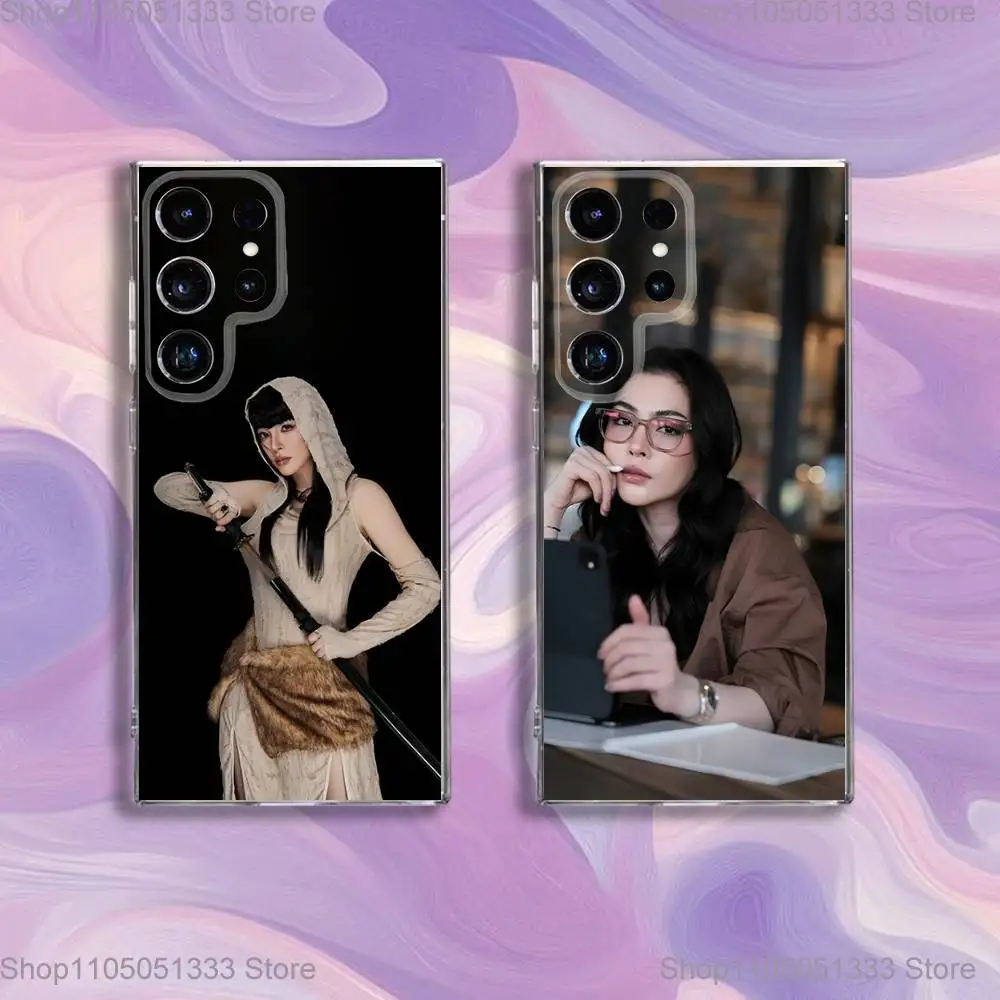 

Faye Peraya Malisorn Phone Case For Samsung S24,30,21,22,23,20 FE,lite,PIus,Ultra,5G,Note,9,10 Transparent Cover