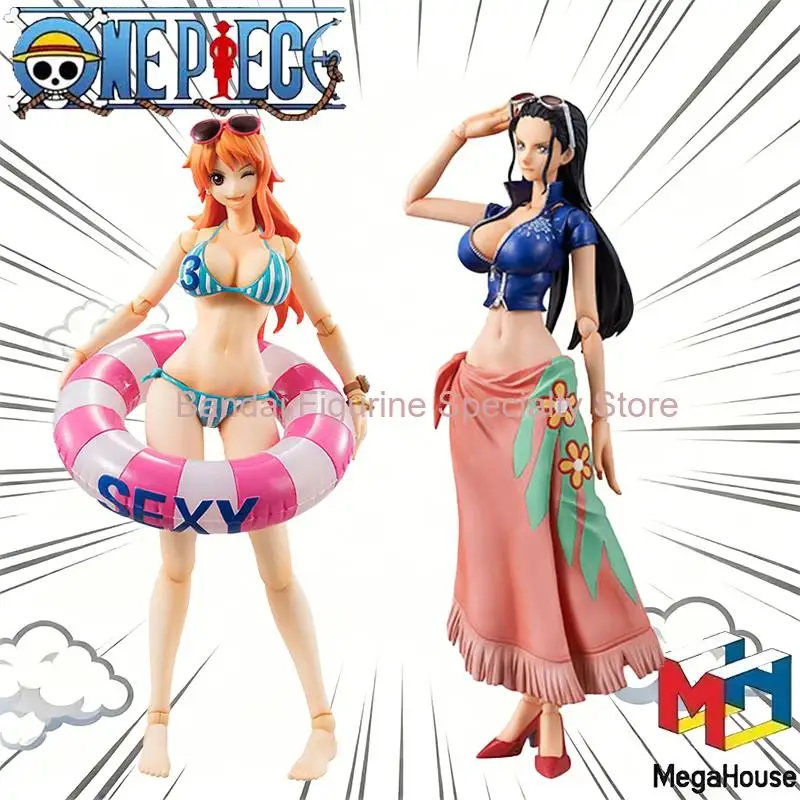 Stock Bandai Megahouse One Piece Variable Action Heroes Nami & Nico Robin