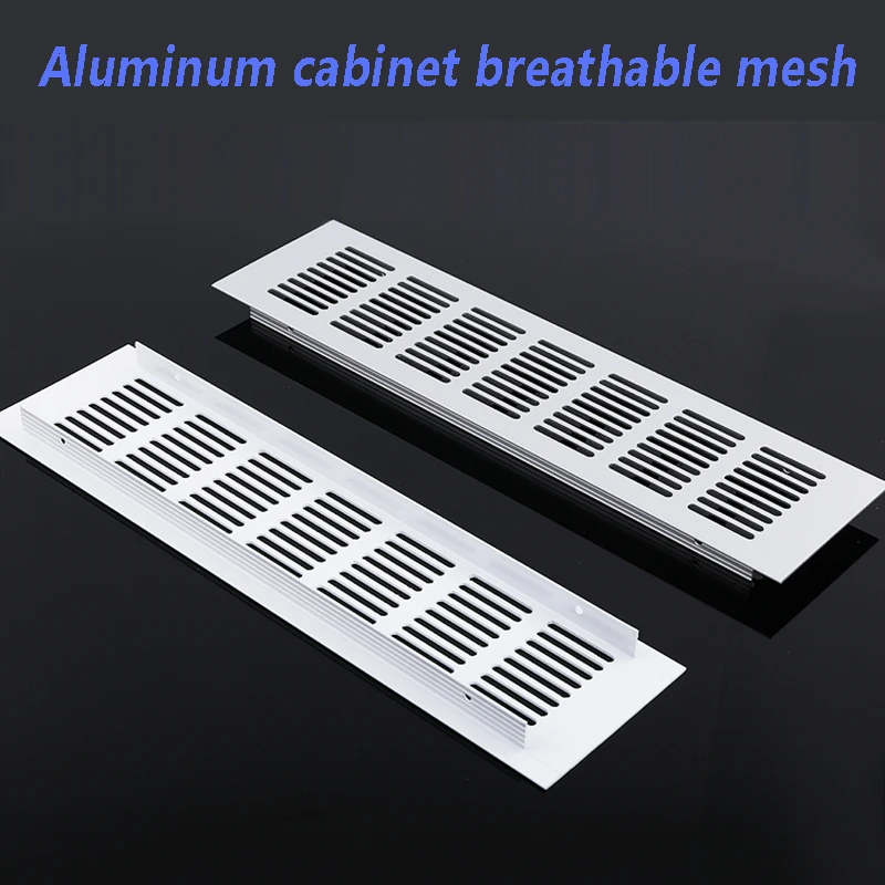 

Width 50mm Aluminum alloy breathable mesh rectangular flat ventilation air vent cabinet, wardrobe, decorative air vent grille