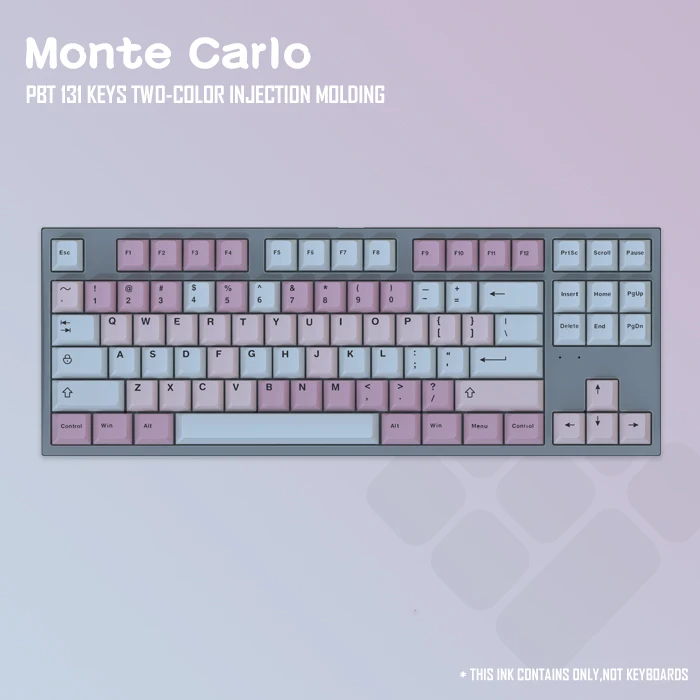 

Оригинальные 131-клавишные сублимационные механические колпачки для клавиш Munters PBT