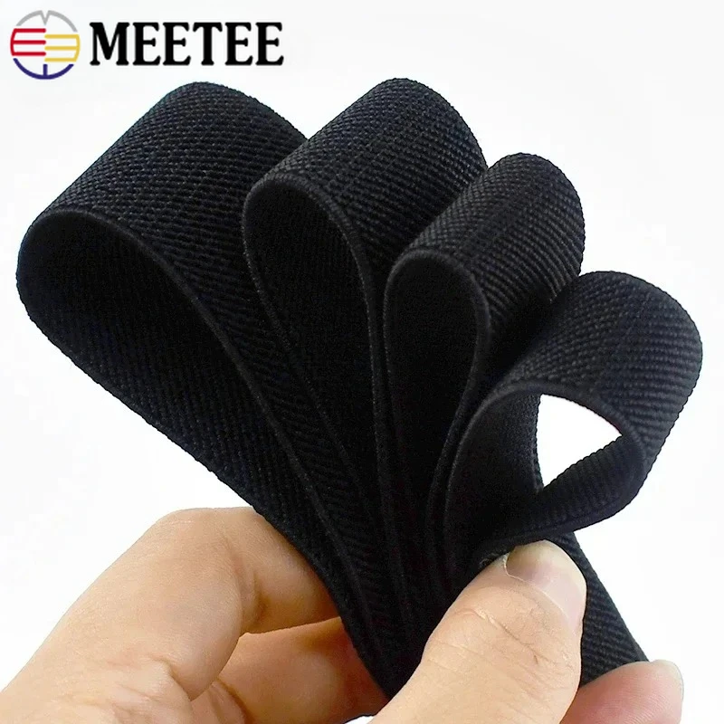 

2/5/10M 10-80mm Black Nylon Elastic Band Sewing Bra Strap Waistband Stretch Tape Clothes Belt Sling Rubber Bands DIY Accessories