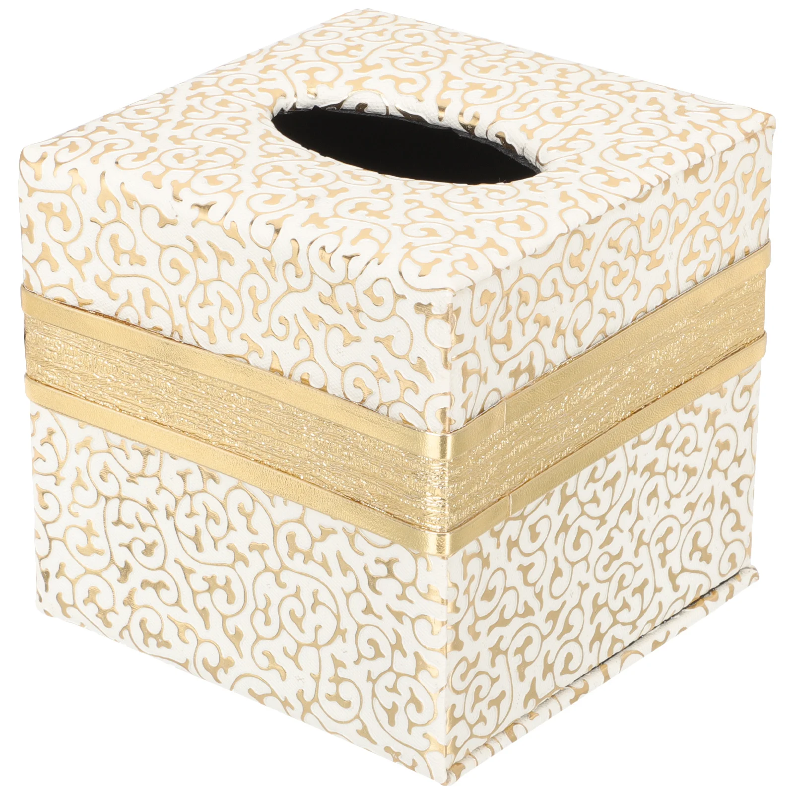 

Desktop Tissue Box Cover Large Capacity Simple Stylish Tissue Storage Case for Living Room Bedroom Car Hotel Use