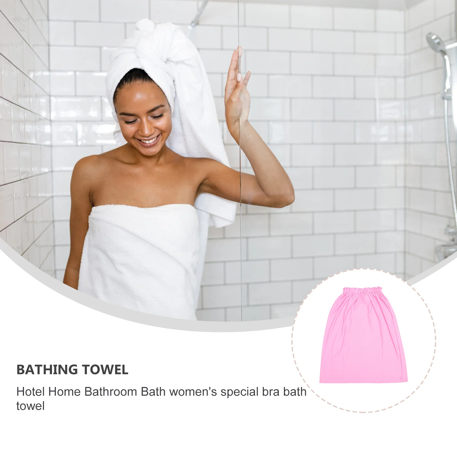 

Cotton Bath Towel Thick Supple Wearable Bathrobe Bath Dress For Women Home Beauty Salon Shower Bathing Skirt Household