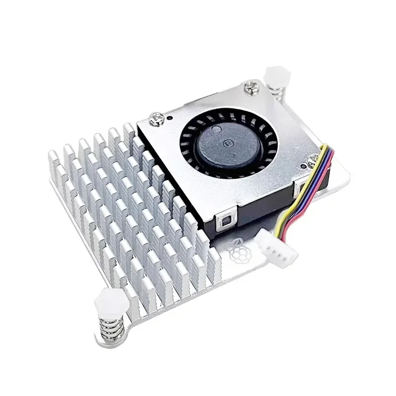 Refroidisseur actif Raspberry Pi 5, avec vitesse réglable, ventilateur de refroidissement, dissipateur thermique