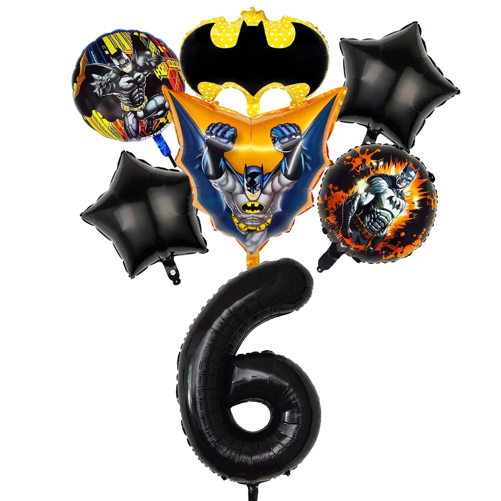 Hero Bats Geburtstagsdekorationen Fledermaus-Mann Themenparty-Zubehör Fledermaus-Luftballons Kindergeburtstagsgeschenke Babyparty-Zubehör – Detail 24
