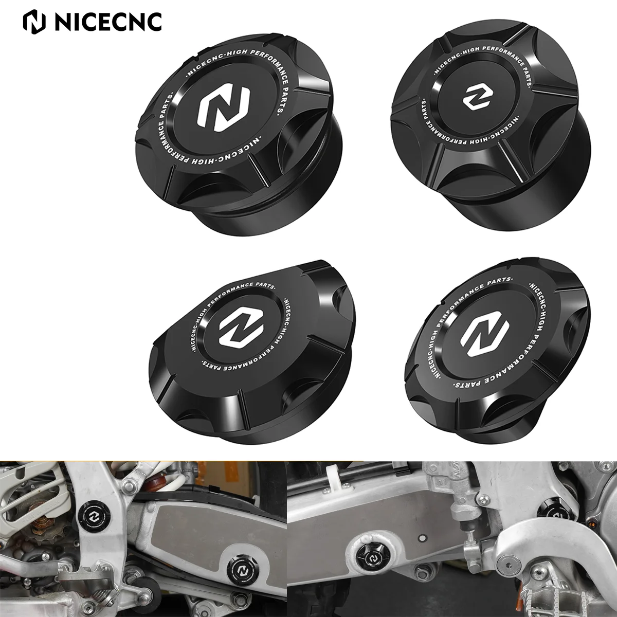 For Yamaha YZ250 2016-2023 YZ 250 2022 2021 2020 2019 2018 2017 NICECNC Aluminum Motorcycle Frame Hole Insert Plug Cover Cap Kit