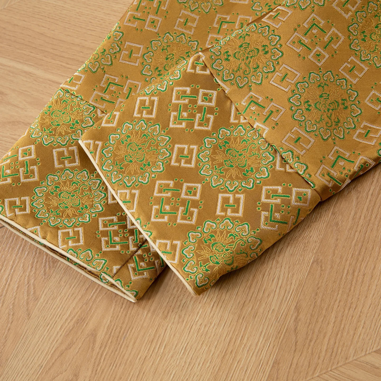 Winsleter-100% echte zijde liedbrokaat elegante jas, O-hals geometrie, dames luxe retro chique losse jas, 2025 winter nieuwe C5N808CC