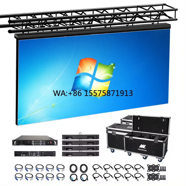 Layar LED Video Wall Elektronik Full Color HD untuk Luar Ruangan, Sewa Layar LED Digital Signage dan Sewa Layar LED