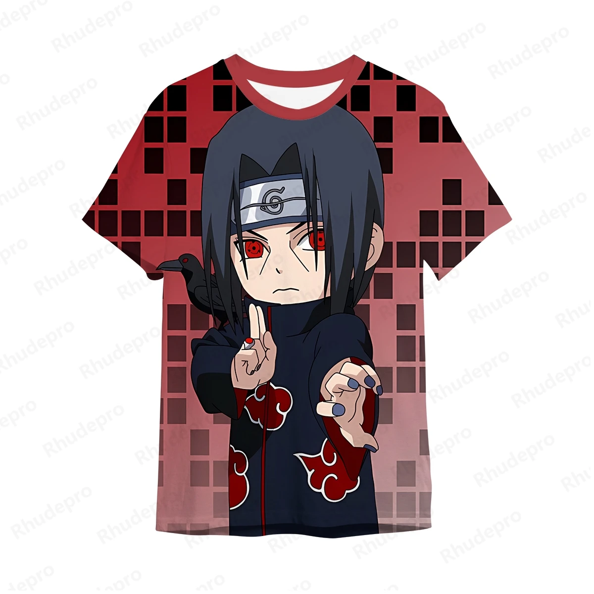 

Men's T-shirt Streetwear Y2k Naruto Clothes Hip Hop Tops 2024 Shirts Gift 100-5XL Uchiba Sasuke Anime High Quality Clothing New