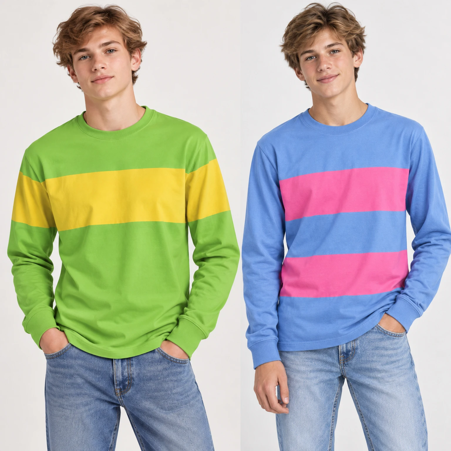 Undertale Merch Human Important Person's Shirt Men's Horizontal Striped Print T-Shirt 2026 Autumn Winter New Casual Sports Top