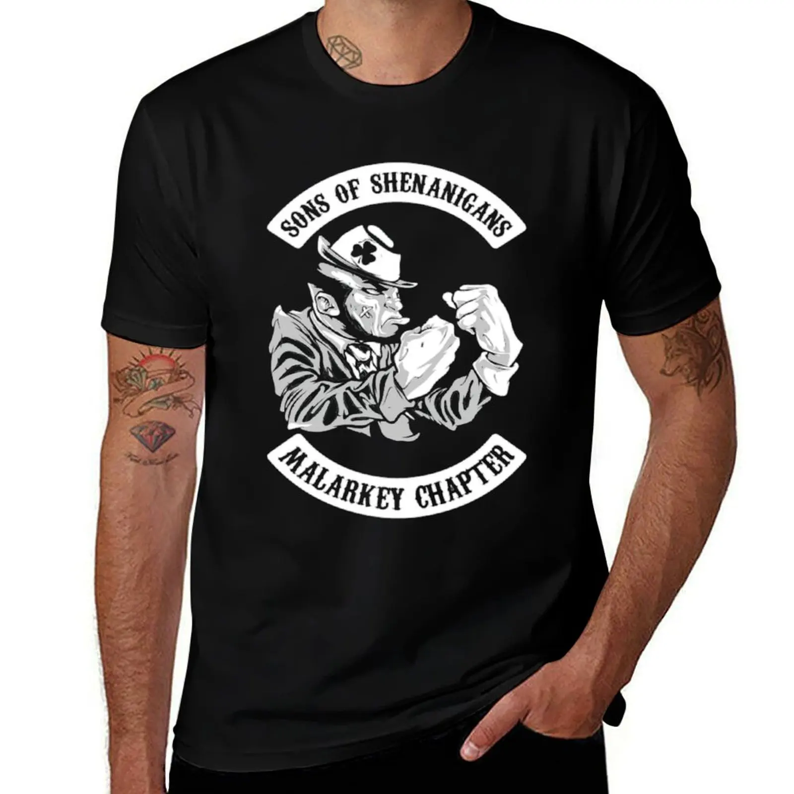 Sons Of Shenanigans Malarkey Chapter T-Shirt Big and Tall Casual T-Shirt