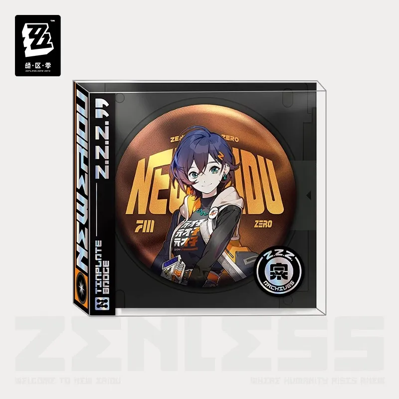 [Genuine] Game Zenless Zone Zero Derivatives Cosplay  Proxy Theme Characters Wise and Belle Tinplate Badge Anime Gifts