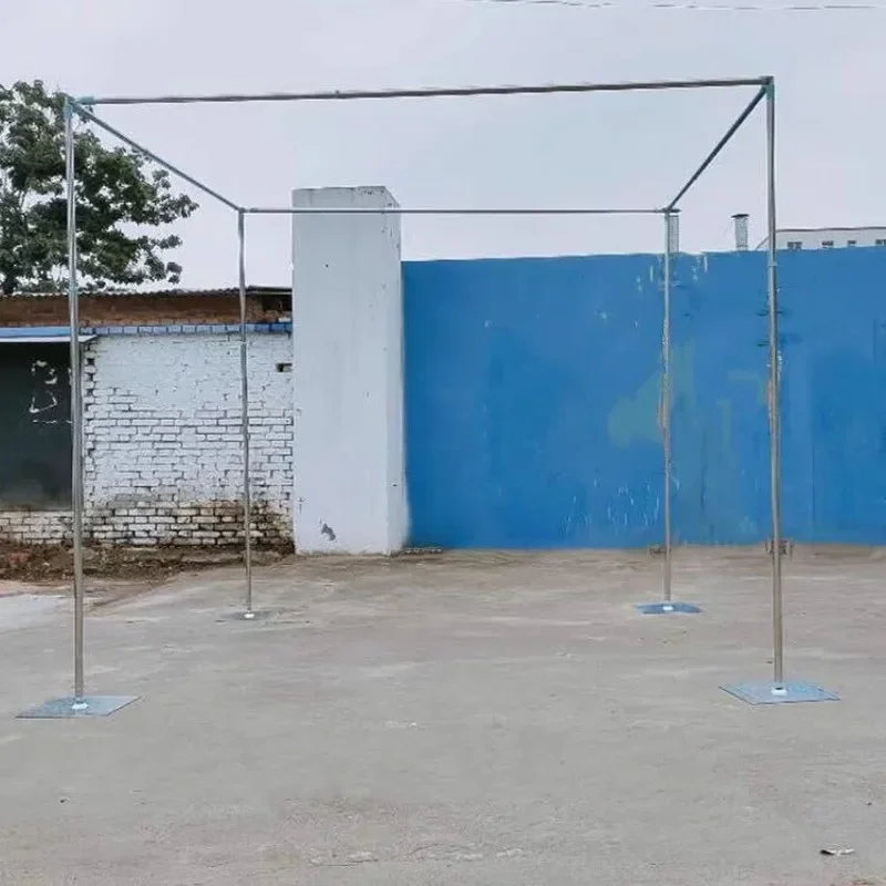 

New Adjustable Wedding Arch Square Canopy Drape Backdrop Stand Kit Stainless steel Pipe Frame For Wedding Decor Center Pieces