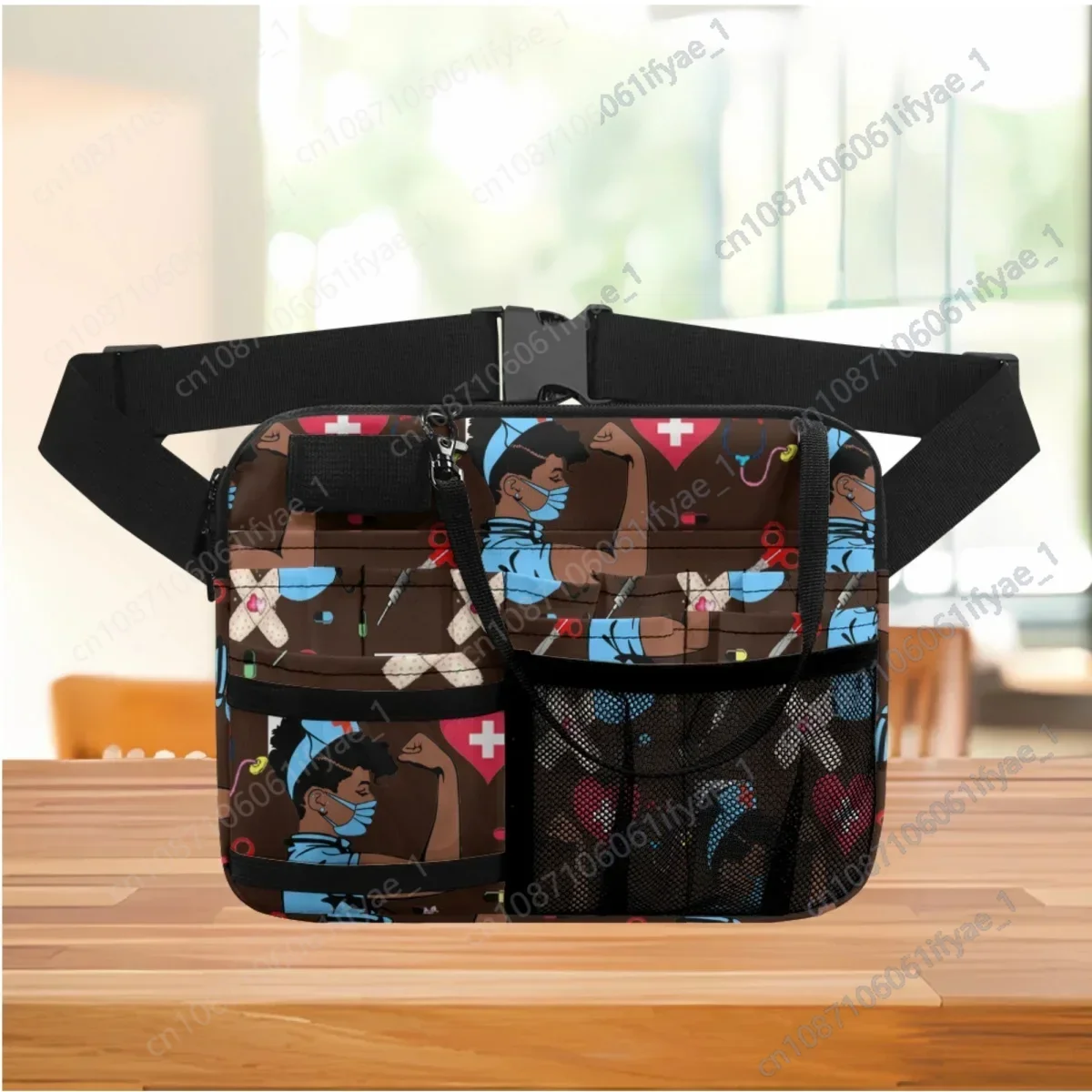 Pielęgniarka kieszonkowy przenośny Kawaii pielęgniarka Designer regulowany Organizer na saszetka na pasek kilka kieszeni pielęgniarka piterek Sac Femme