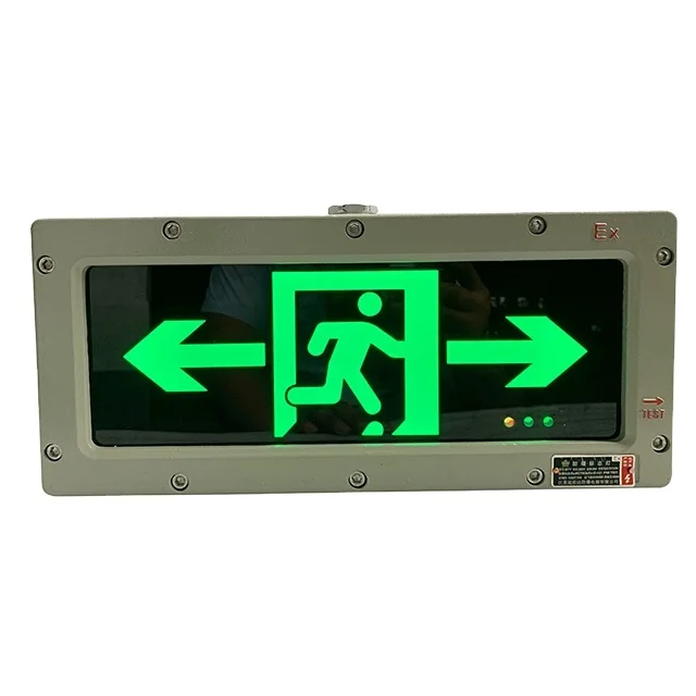 

3W Explosion proof Exit sign light industrial flameproof escape indicator lamp IP65 Ex-proof emergency lighting