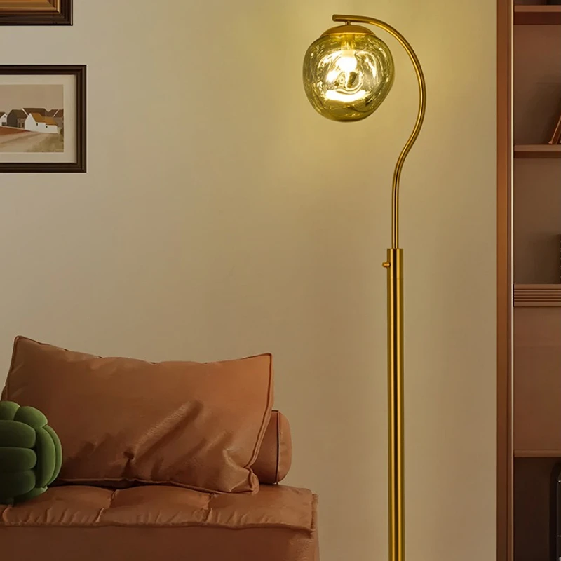 

Designer Volcano Lava LED Floor Lamp Creative Art Luminarias Hotel Villa Living Room Sofa Bedroom Eye Protection Standing Lights