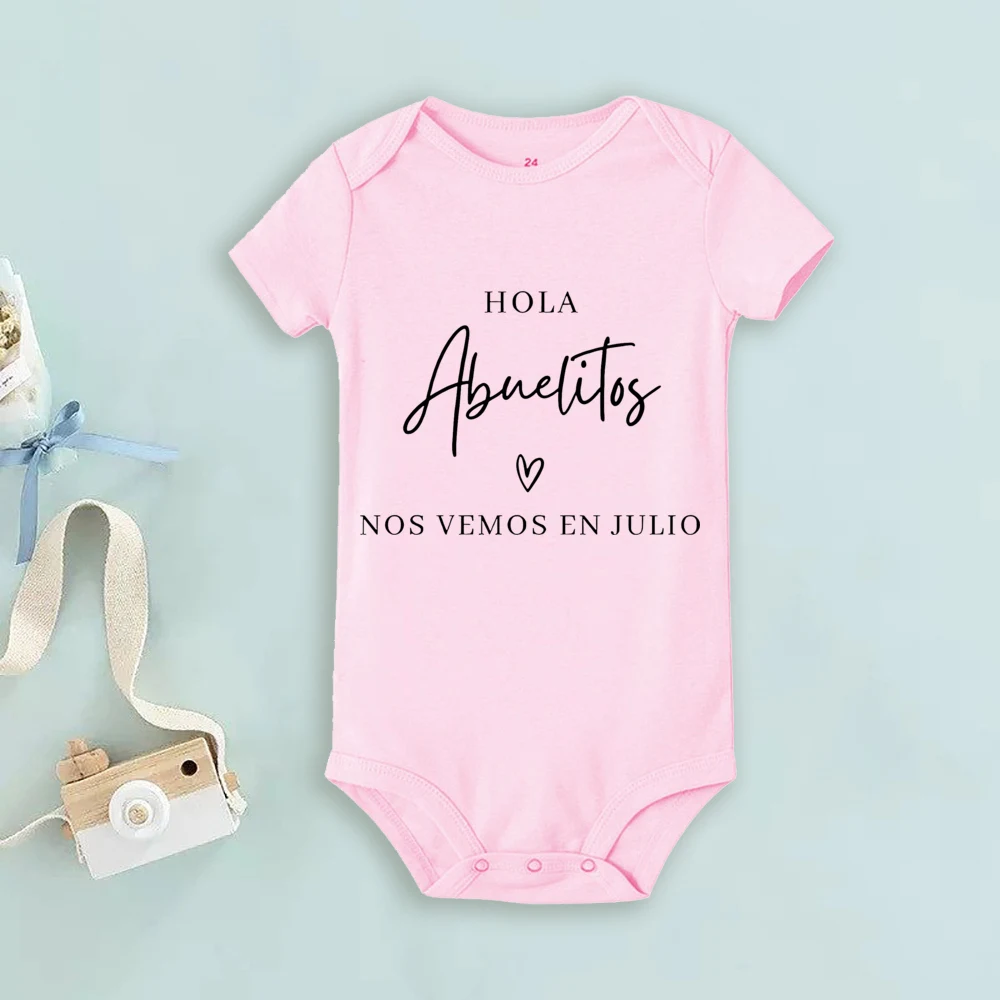 Hello Grandparents See You Soon Print Infant Bodysuits Pregnancy Announcement Newborn Bodysuit Pregnancy Reveal Clothes