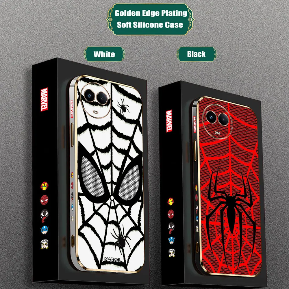 

Marvel SpiderMan Web Eyes Logo E-TPU Case For VIVO V11 V15 V17 V19 V20 V21 V23 V25 V27 V27E V29 V29 V29E V30 V30E S16 S17 S18 5G