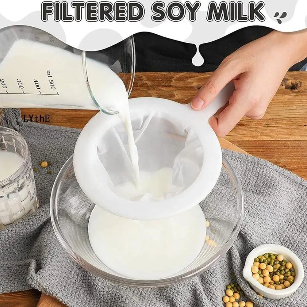 Soy Milk Filter For Home Juice Extraction Ultra-fine Filter Kitchen Residue Funnel Creative Residue Filter Tool Q2N9