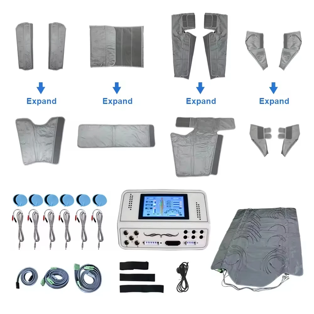 New 3 in 1 pressotherapy 2024 professional Lymphatic Drainage Machine weight loss Machine