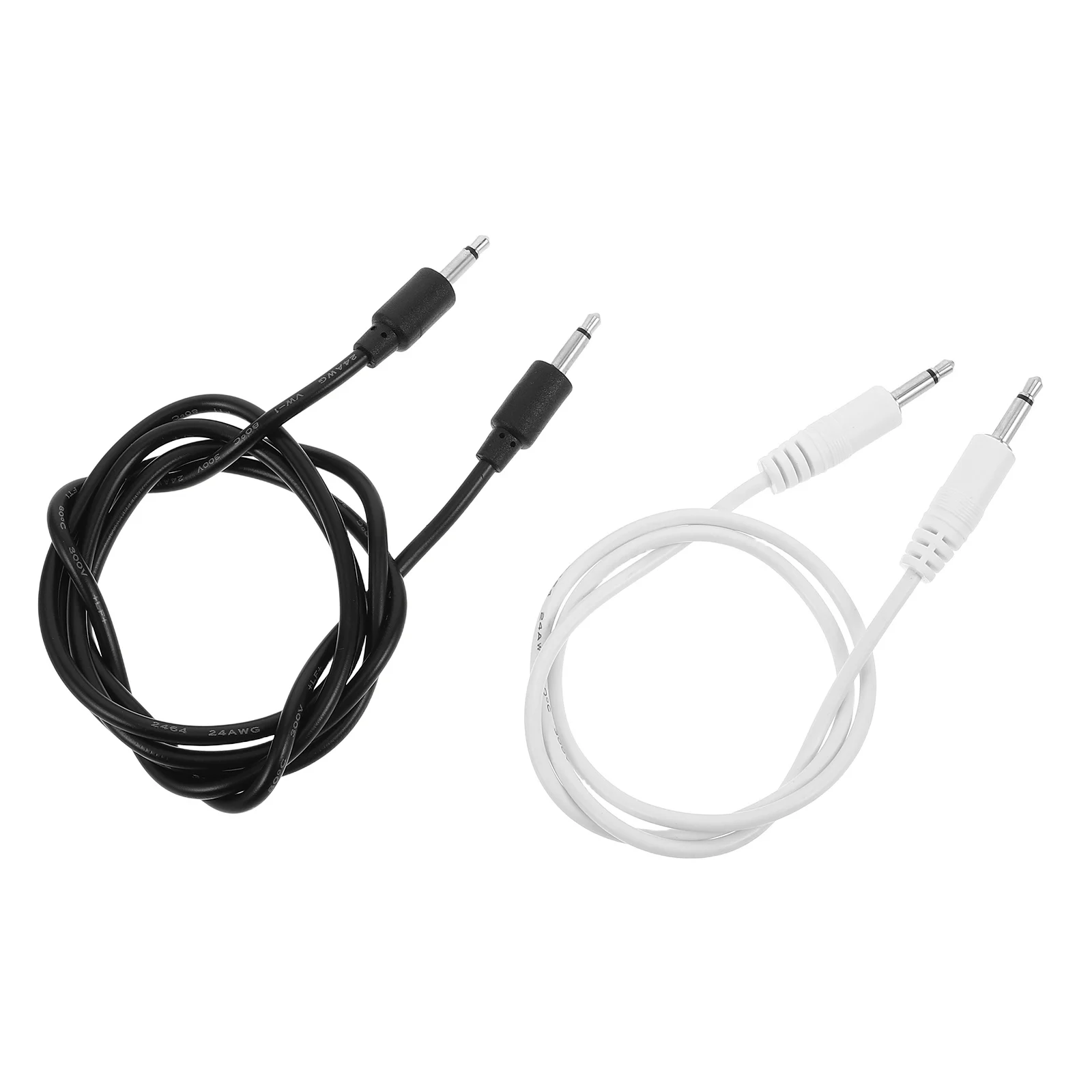 

2pcs Modular Patch Cables 0.5M 1M Male To Male Mono Connection Wires Audio Cable For Recording Performance