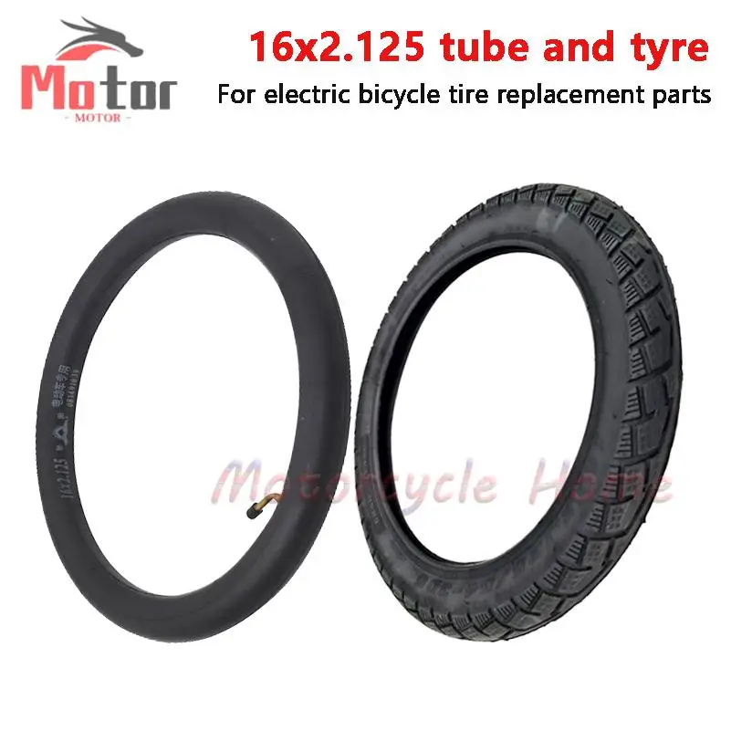 High quality inflatable inner and outer tires 16x2.125, used for electric bicycle tires and high-performance bicycle tires