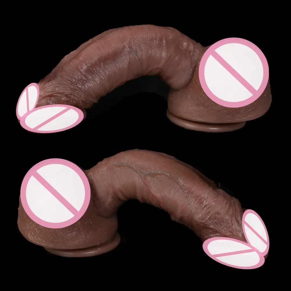 Super Realistic Dildo Sex Toys Soft Silicon Glue Penis Strong Suction Cup Masturbation Vagina Stimulate Big Dick Anal Homosexual