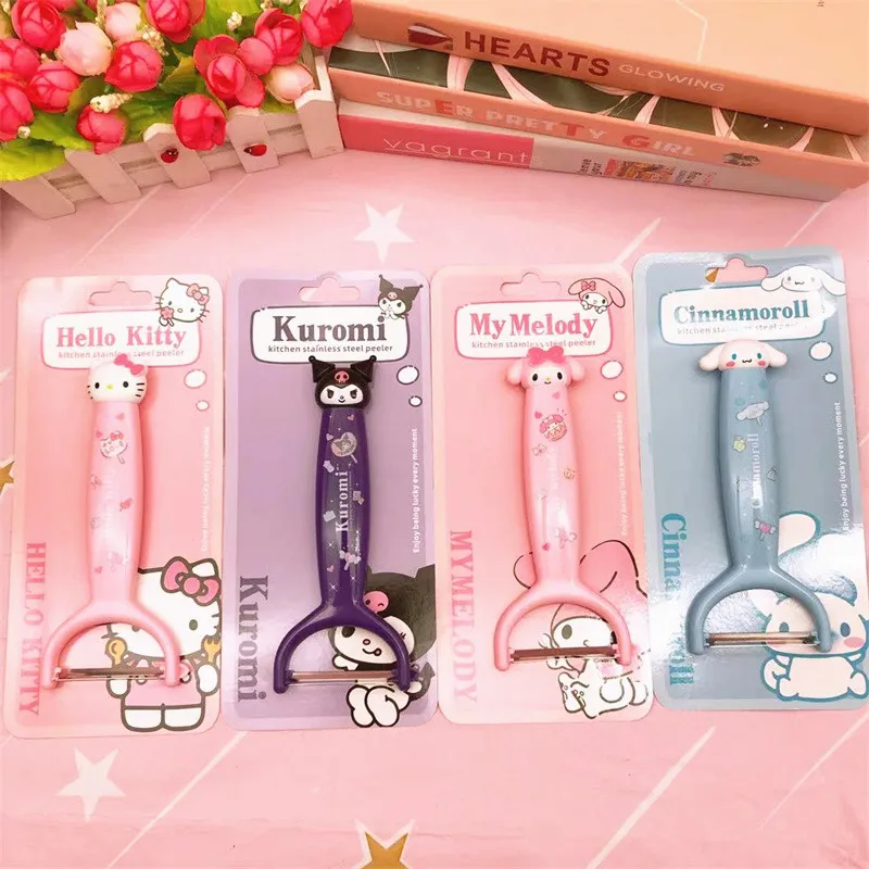 Sanrio Kuromi Melody Wholesale Of Cute Kitchen Supplies Home Fruits Vegetables Potatoes Peeling Scraping And Peeling Tools